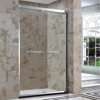 Hotel Bathroom 304 Stainless Steel Tempered Glass Shower Screen BXG-024