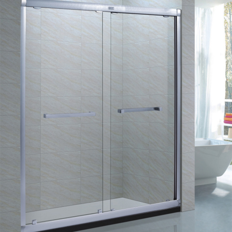 Luxury simple bathroom sliding tempered glass shower door cabin XB-9061
