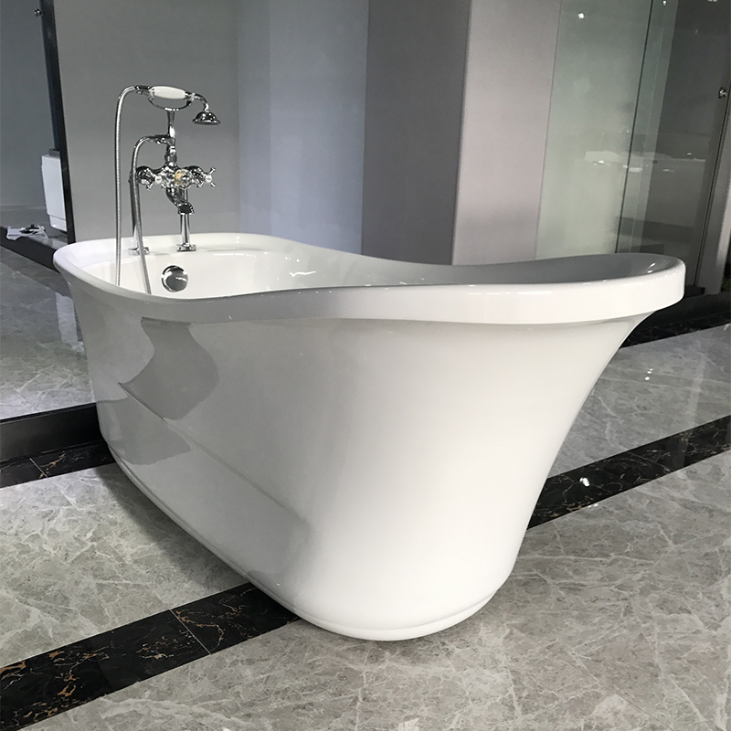 Classic Design Acrylic  Freestanding Solid Surface Soaking Bath Tub AC-159