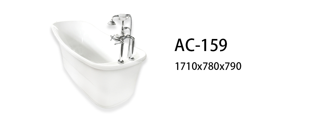 Xavier -Freestanding Soaking Tub, Classic Design Acrylic Freestanding Solid Surface