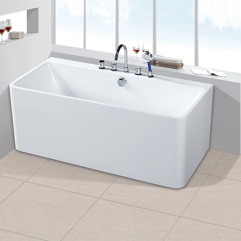 Indoor Freestanding Acrylic Standard Size Square Bathtubs On Sale AC-7055B