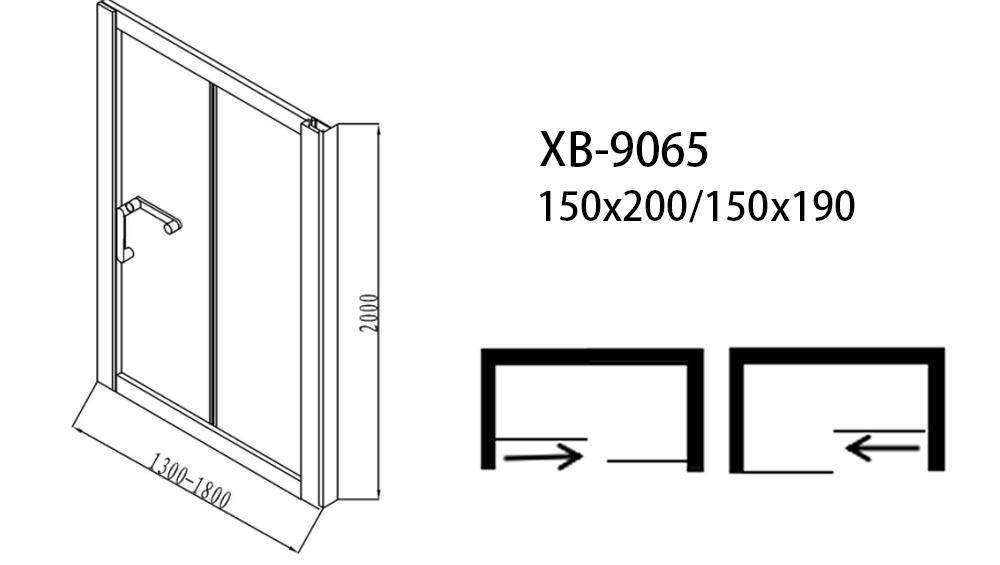 Xavier -High-quality Bathroom Glass Door | Good Quality With Best Price 6mm Aluminum