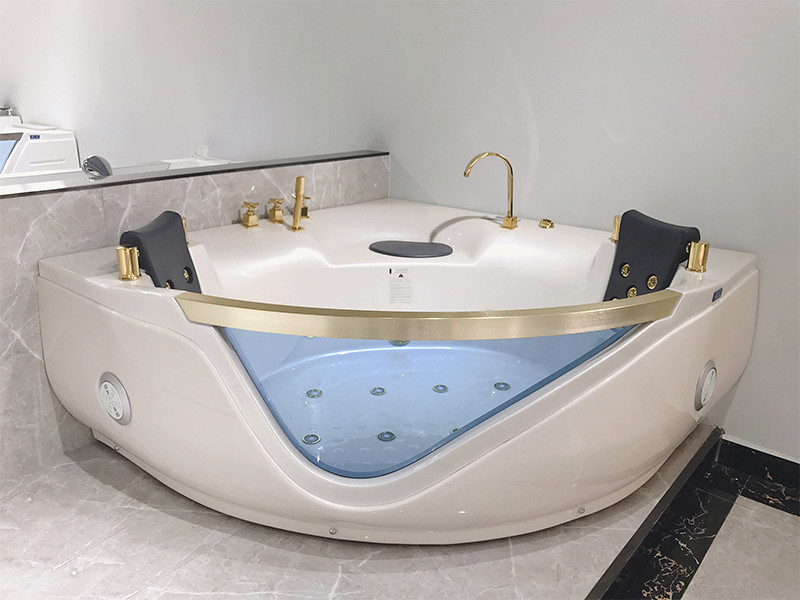 Xavier -Massage Bathtub | Acrylic Corner Whirlpool Hydromassage Bathtub-6